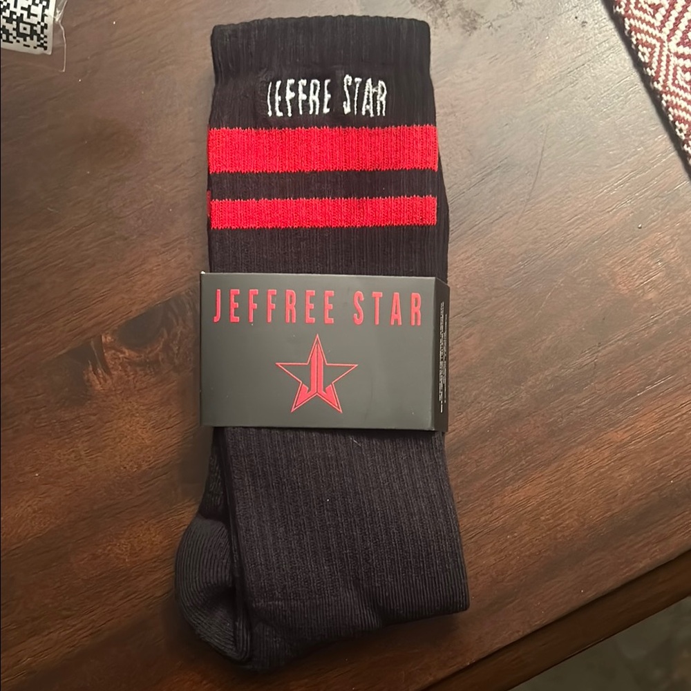 Unisex Jeffree Star Black and Red Socks
